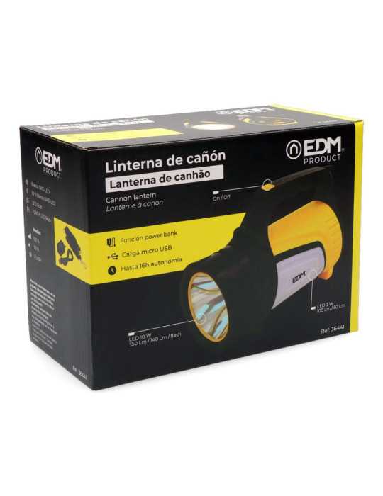 Linterna LED Titan Force Multifuncion Recargable + Powerbank 10 W 350 lm EDM