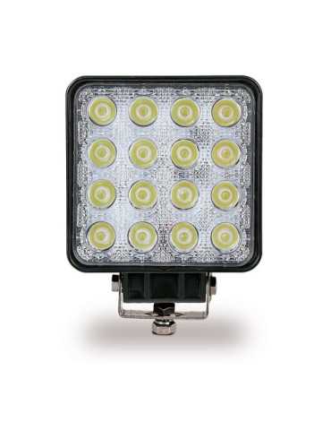 Faro de Trabajo Cuadrado 16 LEDS, 3500 Im, 48W, 10 - 48V GOODYEAR