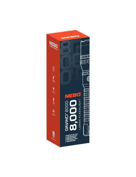 Linterna Davinci 8000. Recargable NEBO