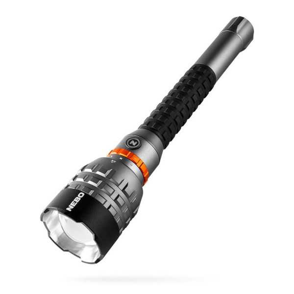 Linterna Davinci 18000. Recargable. Bateria 26650 8 V NEBO