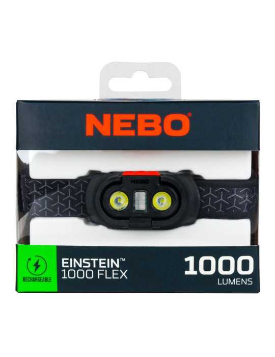 Foco Frontal Einstein 1000. Flex Recarg/Pilas. NEBO