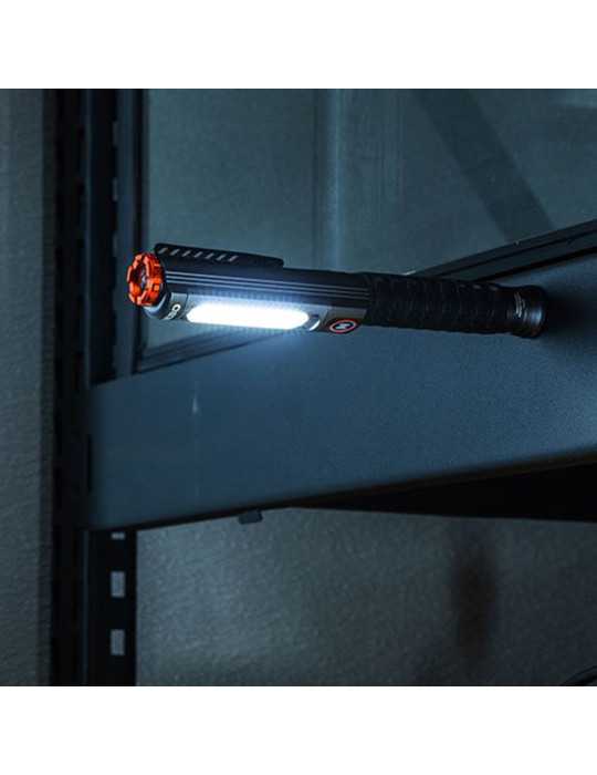 Linterna Big Larry Pro+. Lámpara+cob Recagable, por la Compra de 6 Unidades un Expositor de Regalo NEBO