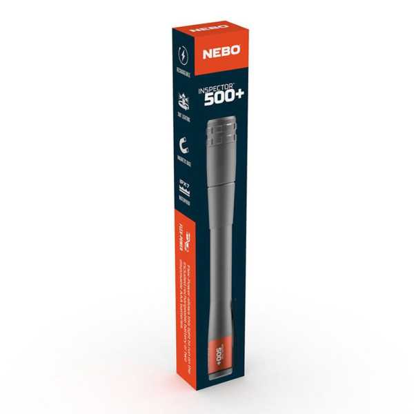 Linterna Inspector 500+. Boli Flexpower, por la Compra de 6 Unidades un Expositor de Regalo NEBO