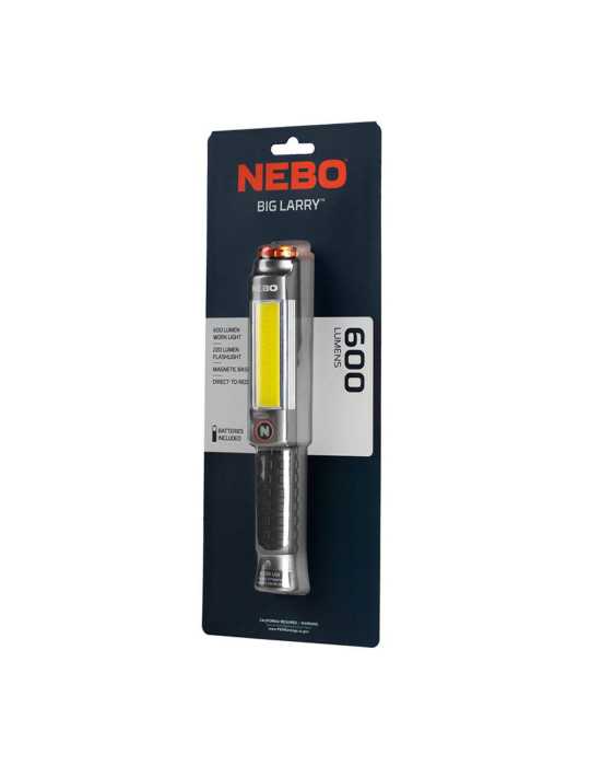 Linterna Big Larry 3. Lámpara+cob, por la Compra de 12 Unidades un Expositor de Regalo NEBO