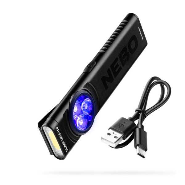Linterna Compacta Recargable Slim Mini UV NEBO