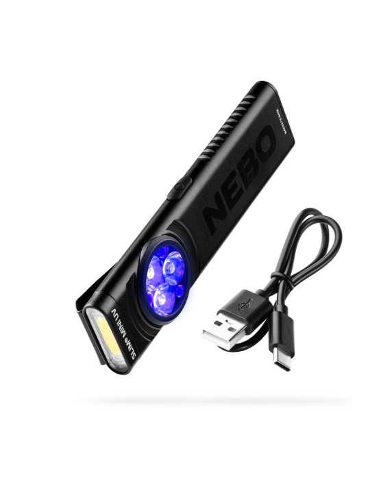 Linterna Compacta Recargable Slim Mini UV NEBO