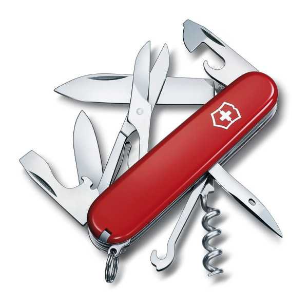 Navaja Climber Roja, 14 Funciones, Peso 82 g, 26 x 18 x 91 mm VICTORINOX