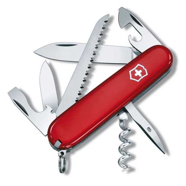 Navaja Camper Roja, 13 Funciones, Peso 74 g, 26 x 18 x 91 mm VICTORINOX