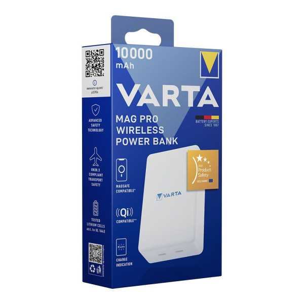 Wireless Power Bank Mag Pro 10000 mAh 10 W (Hasta 18,5 W por Cable) VARTA