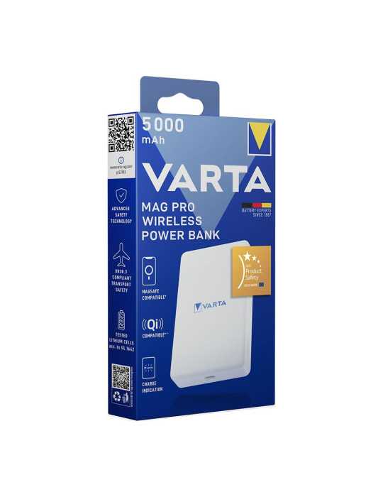 Wireless Power Bank Mag Pro 5000 mAh 7,5 W (Hasta 18,5 W por Cable) VARTA