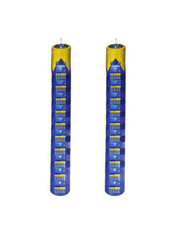 Pila Alkalina Longlife Power AAA - LR03, 10 Blisters de 6 Pilas / Tira, Total 120 Pilas, 2 uds, 11 x 100 x 2 cm VARTA