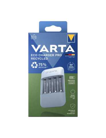 Cargador de Pilas Eco Charger Pro Recycled VARTA
