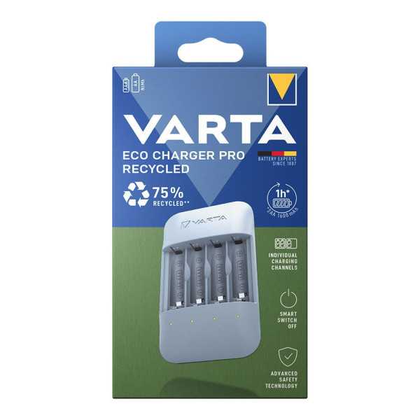 Cargador de Pilas Eco Charger Pro Recycled VARTA