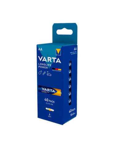 Pila Alkalina Longlife Power AA - LR06 (Caja 40 uds Granel) 6 x 5 x 14 cm VARTA