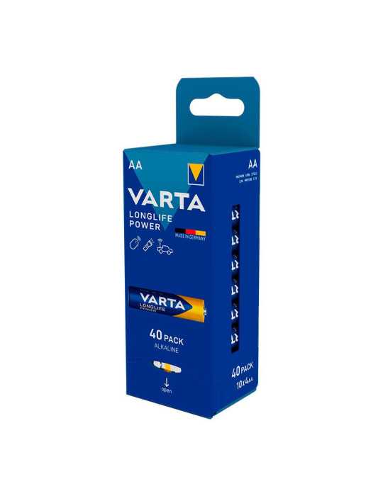 Pila Alkalina Longlife Power AA - LR06 (Caja 40 uds Granel) 6 x 5 x 14 cm VARTA