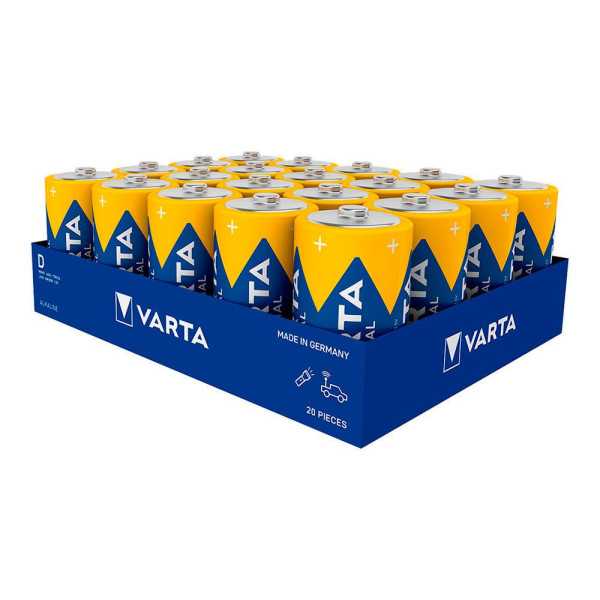 Pila Alkalina Industrial Pro Power D - LR20 (Caja 20 uds) Ø34,2 x 61,5 mm VARTA