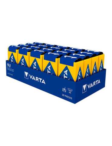 Pila Alkalina Industrial Pro 6LR61- 9 V (Caja 20 uds) 26,5 x 17,5 x 48,5 mm VARTA 2