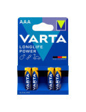 Lote de 20 Unidades Pila Alkalina Longlife Power AAA - LR03 2 Tiras (10 Blisters 4 uds) Ø10,5x44,5mm Precio por Blister VARTA