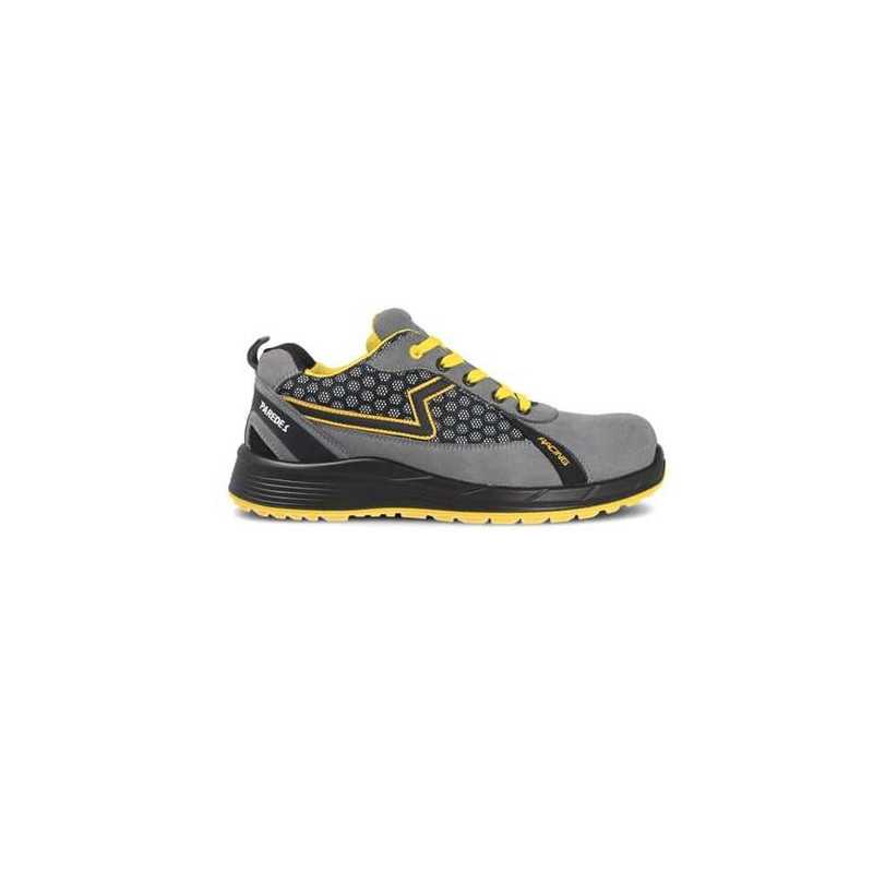 Zapato seguridad PAREDES S1P Alonso Plus gris - amarillo Talla 38