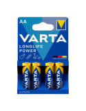 Lote de 20 Unidades Pila Alkalina Longlife Power AA - LR06 2 Tiras (10 Blisters 4 unid.) Ø14,5 x 50,5 mm Precio por VARTA
