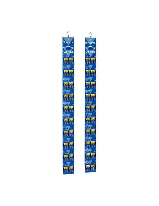 Lote de 20 Unidades Pila Alkalina Longlife Power AA - LR06 2 Tiras (10 Blisters 4 unid.) Ø14,5 x 50,5 mm Precio por VARTA