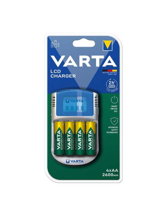 Cargador LCD Charger para Pilas AA y AAA VARTA