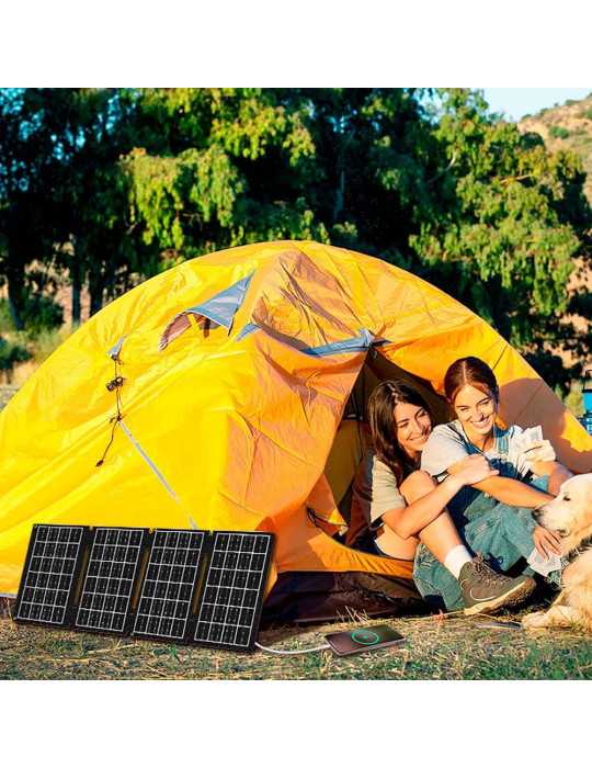 Paneles Solares Plegables con Salida USB A y C, 15 W LOGILINK