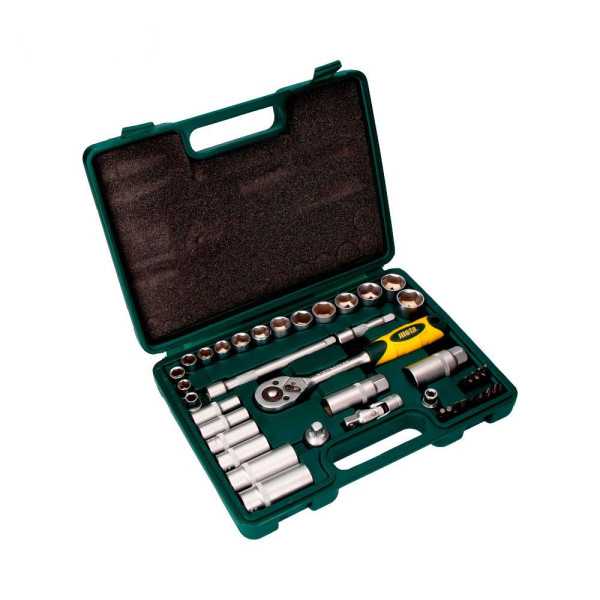 Bocallaves y Accesorios 3/8 pulg Cromo Vanadio, Juego 40 Piezas MOTA HERRAMIENTAS