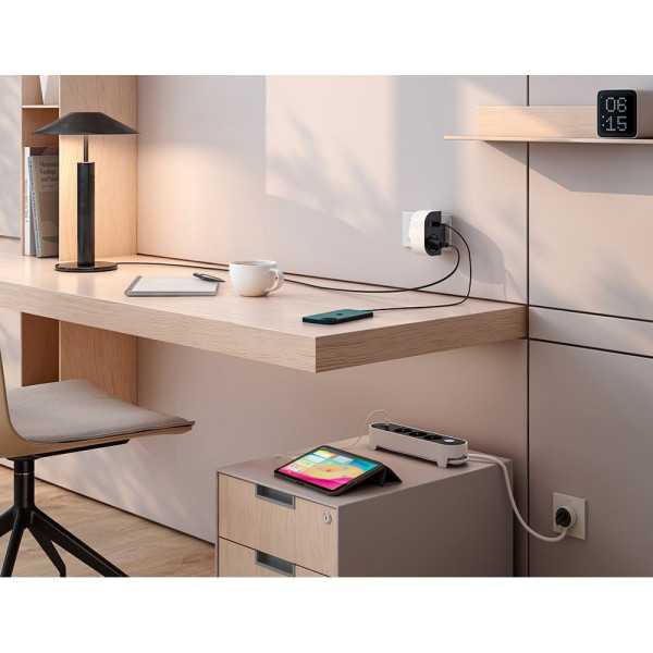 Adaptador Giratorio Schuko 1 Toma + USB A+c 30 W 16 A 250 V~ SIMON