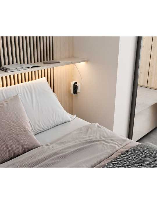 Adaptador Giratorio Schuko 2 Tomas + USB A+c 30 W 16 A 250 V~ SIMON