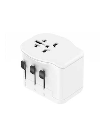 Adaptador Viaje Universal 3 USB (1A+2C) 20 W SIMON