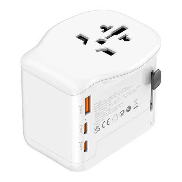 Adaptador Viaje Universal 3 USB (1A+2C) 20 W SIMON