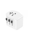 Adaptador Viaje Universal + 3 USB (1A+2C) 65 W SIMON