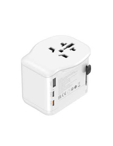 Adaptador Viaje Universal + 3 USB (1A+2C) 65 W SIMON 2