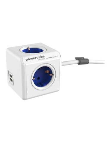 Extended + USB, 4 Tomas Corriente + 2 USB. POWERCUBE
