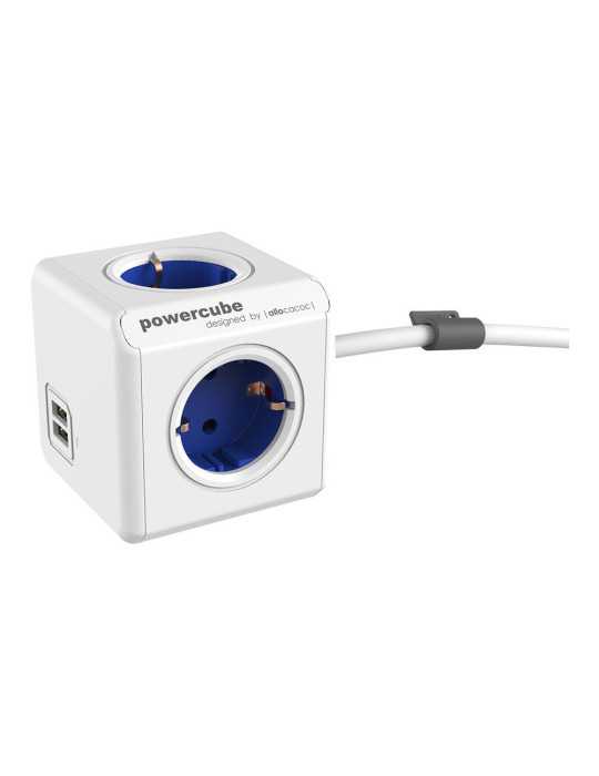 Extended + USB, 4 Tomas Corriente + 2 USB. POWERCUBE