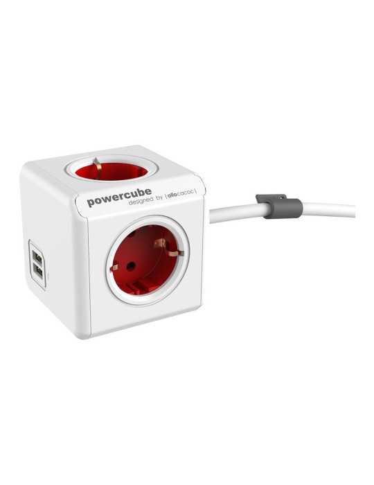 Extended + USB, 4 Tomas Corriente + 2 USB. POWERCUBE