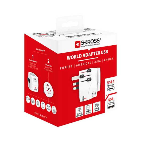 Set 2 Multi Adaptadores de Viaje 1302472 SKROSS