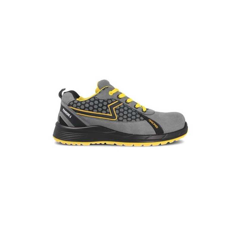 Zapato seguridad PAREDES S1P Alonso Plus gris - amarillo Talla 40