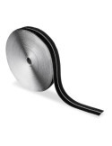 Rollo Adhesivo de Cierre de Gancho y Bucle, 20 mm x 25 m, Negro INOFIX