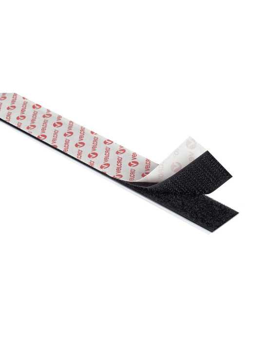 Cinta de Gancho y Bucle Adhesiva Negra 50 mm x 25 m VELCRO®