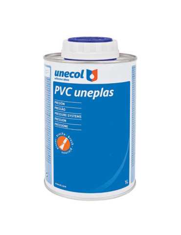 Adhesivo PVC Uneplas Bote con Pincel 1 L UNECOL