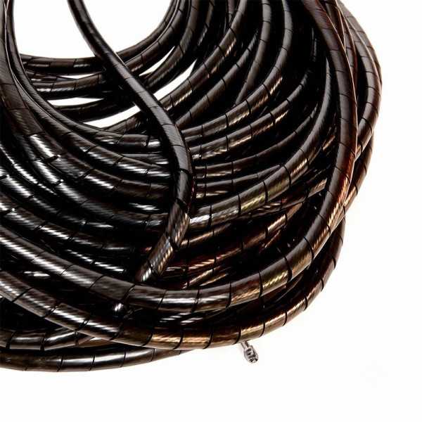 Lote de 25 Unidades Cinta Helicoidal Ø17 x 20 mm, Negra BASICS