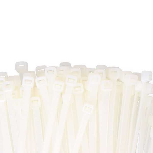 Bridas, Nylon, Alta Calidad, Natural, 550 x 8,0 mm, Bolsa, 100 uds EDM