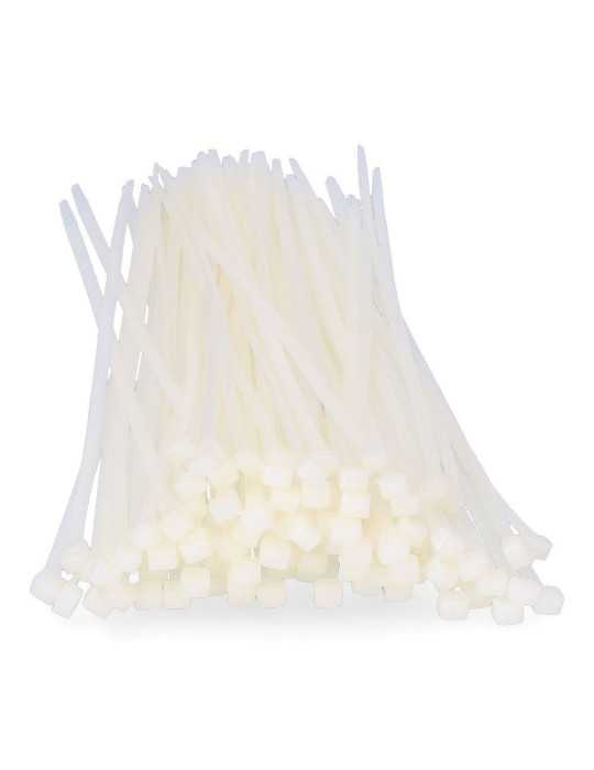 Bridas, Nylon, Alta Calidad, Natural, 550 x 8,0 mm, Bolsa, 100 uds EDM