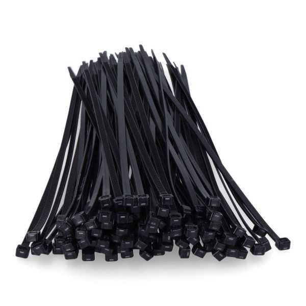 Bridas, Nylon, Alta Calidad, Negro, 550 x 8,0 mm, Bolsa, 100 uds EDM