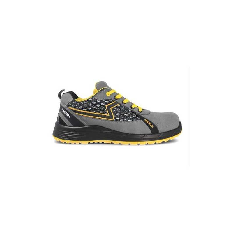 Zapato seguridad PAREDES S1P Alonso Plus gris - amarillo Talla 42
