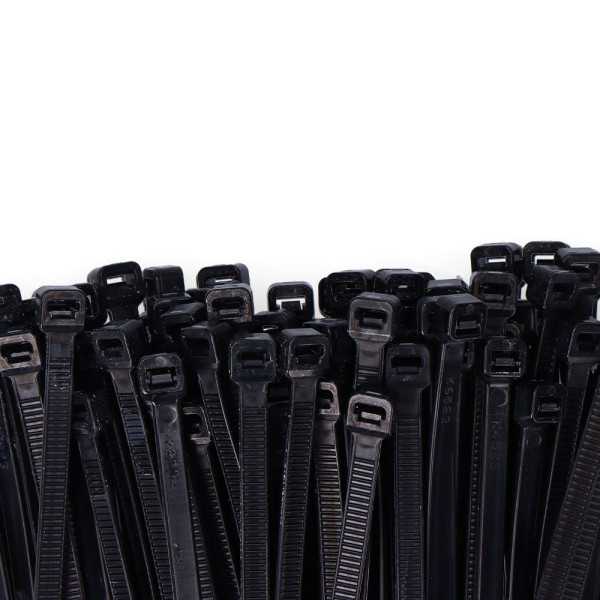 Bridas, Nylon, Alta Calidad, Negro, 762 x 9,0 mm, Bolsa, 100 uds EDM
