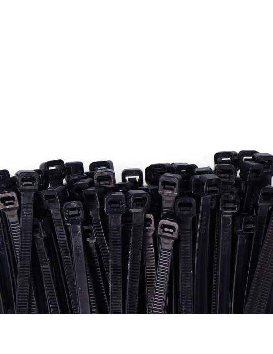 Bridas, Nylon, Alta Calidad, Negro, 762 x 9,0 mm, Bolsa, 100 uds EDM