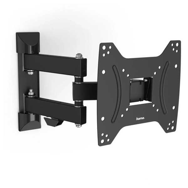 Soporte Mural TV, Negro, Doble Brazo Articulado, de 19 A 48 pulg, Carga Máx. 20 kg HAMA
